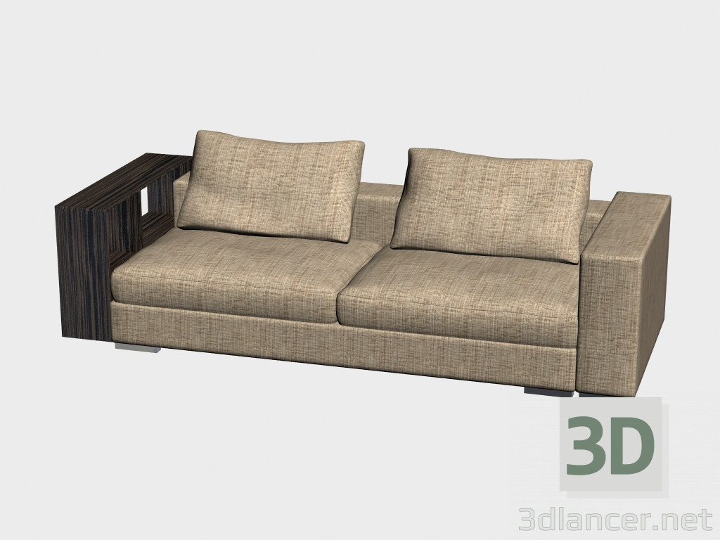 3 डी मॉडल सोफा इनफिनिटी लक्स (अलमारियों 248h102 के साथ) - पूर्वावलोकन