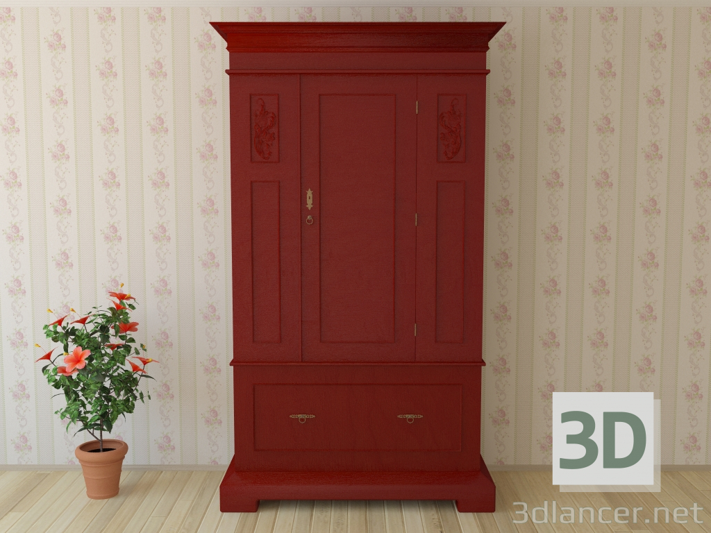 3d Wardrobe model buy - render 3d Wardrobe model buy - render