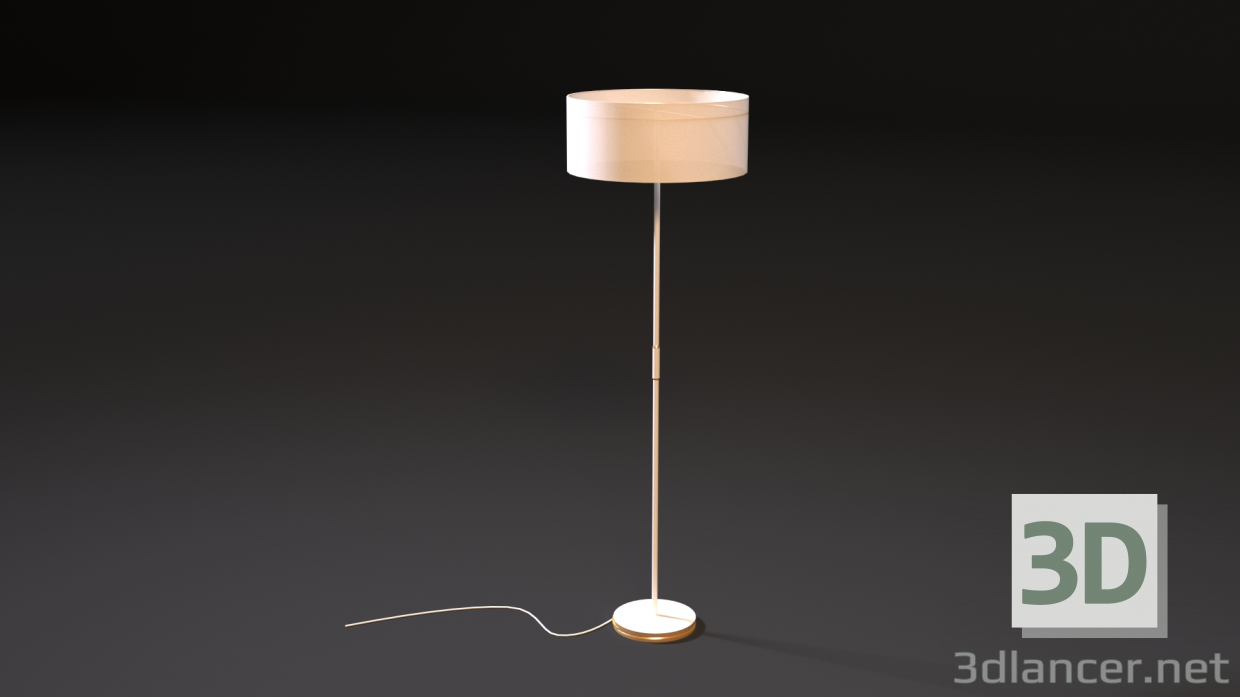 3d floor lamp модель купить - ракурс