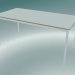 3D Modell Rechteckiger Tischfuß 160x80 cm (Weiß, Sperrholz, Weiß) - Vorschau