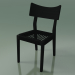 modèle 3D Chaise (21, tissé noir, laqué noir) - preview
