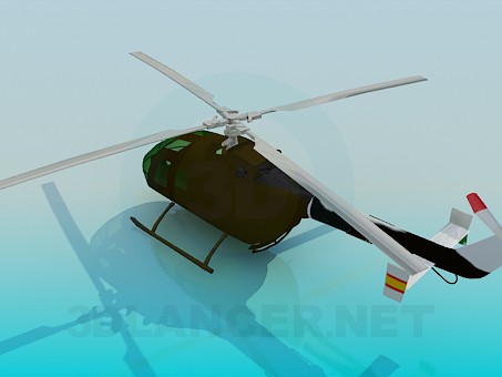 3d model Helicopter - preview 3d model Helicopter - preview