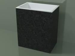 Freestanding washbasin (03R146301, Nero Assoluto M03, L 72, P 48, H 85 cm)