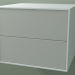 3 डी मॉडल डबल बॉक्स (8AUBCB01, ग्लेशियर व्हाइट C01, HPL P02, L 60, P 50, H 482) - पूर्वावलोकन