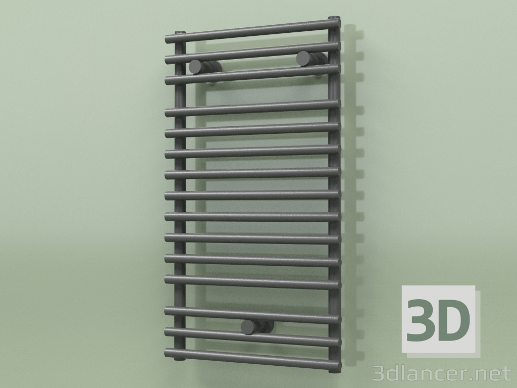 3D modeli Isıtmalı havlu askısı - Santorini (SAN 07 400 mm, RAL - 9005) - önizleme