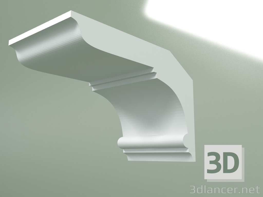 3D modeli Alçı korniş (tavan kaidesi) KT238 - önizleme