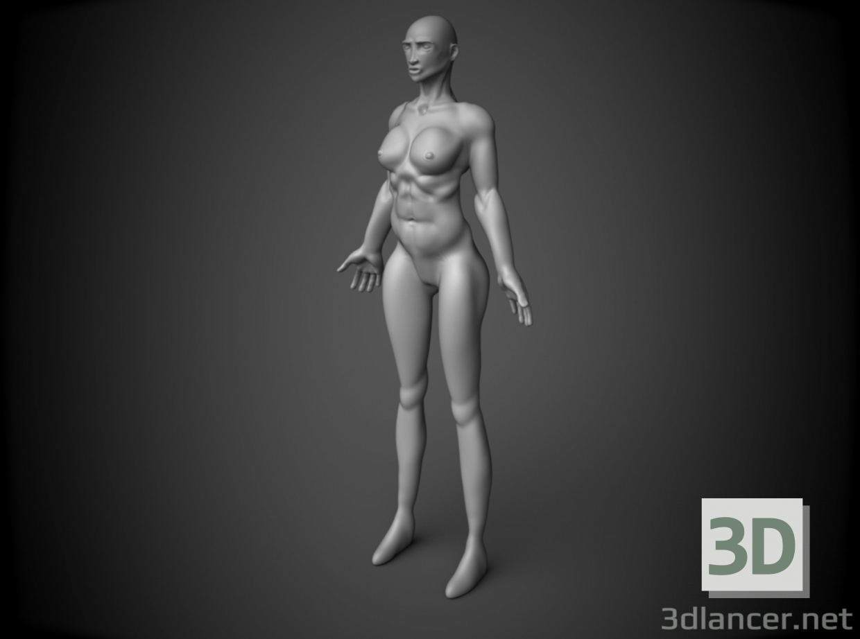 3 डी मॉडल महिला - पूर्वावलोकन