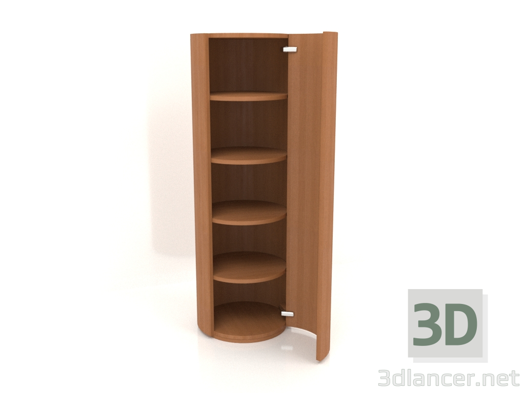 3D Modell Schrank (mit offener Tür) TM 09 (D=503х1510, Holzrot) - Vorschau