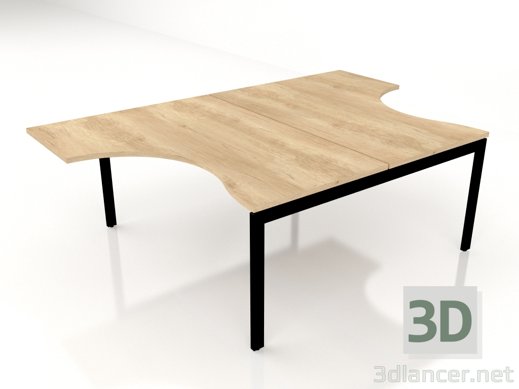 modello 3D Tavolo da lavoro Ogi U Bench BOU15 (1600x2410) - anteprima