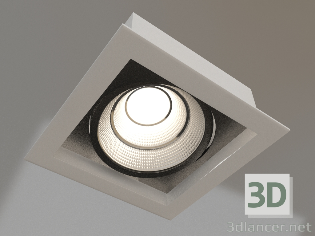 modèle 3D Lampe CL-KARDAN-S152x152-25W Day4000 (WH-BK, 30 degrés) - preview