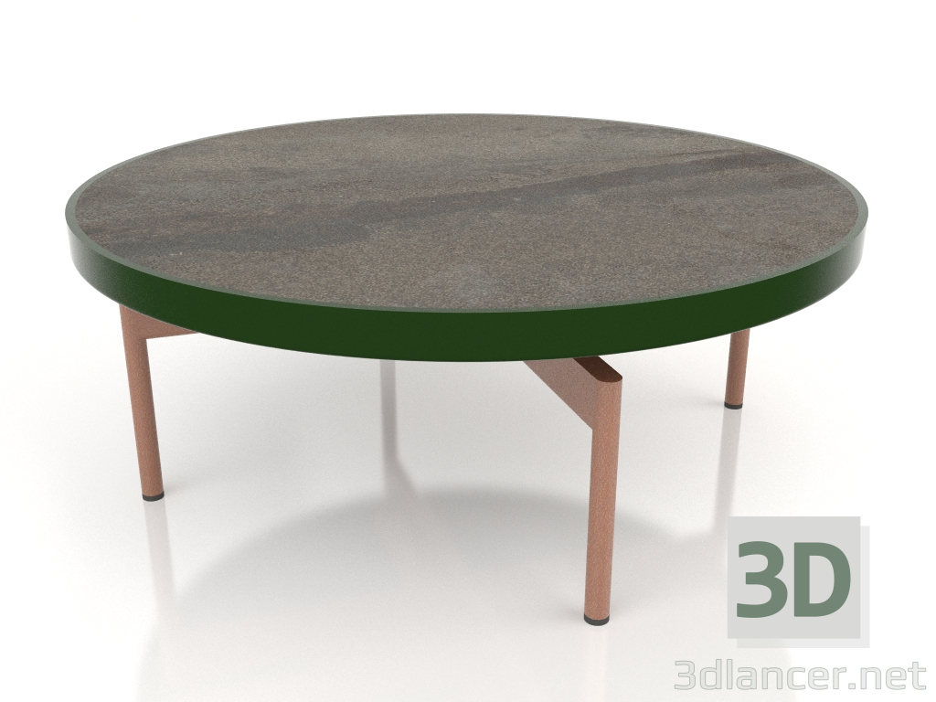 modello 3D Tavolino rotondo Ø90x36 (Verde bottiglia, DEKTON Radium) - anteprima