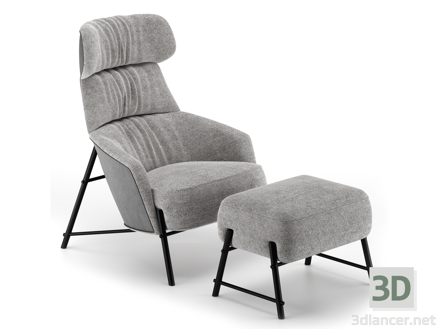 Hubert-Sessel 3D-Modell kaufen - Rendern
