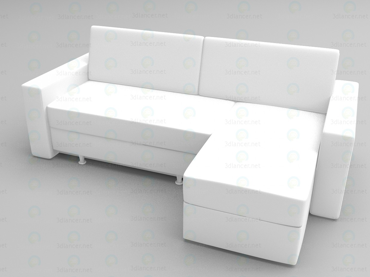 3D Modell Ecksofa Euro - Vorschau