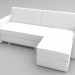modello 3D Angolo divano Euro - anteprima