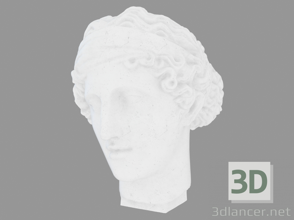 3 डी मॉडल संगमरमर मूर्तिकला एफ़्रोडाइट हेड - पूर्वावलोकन