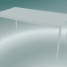 3D Modell Rechteckiger Tischfuß 160x80 cm (Weiß) - Vorschau