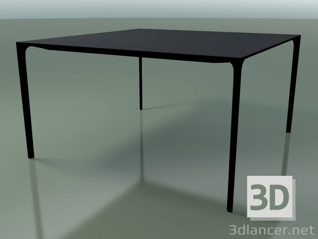 modello 3D Tavolo quadrato 0807 (H 74 - 137x137 cm, laminato Fenix F06, V39) - anteprima