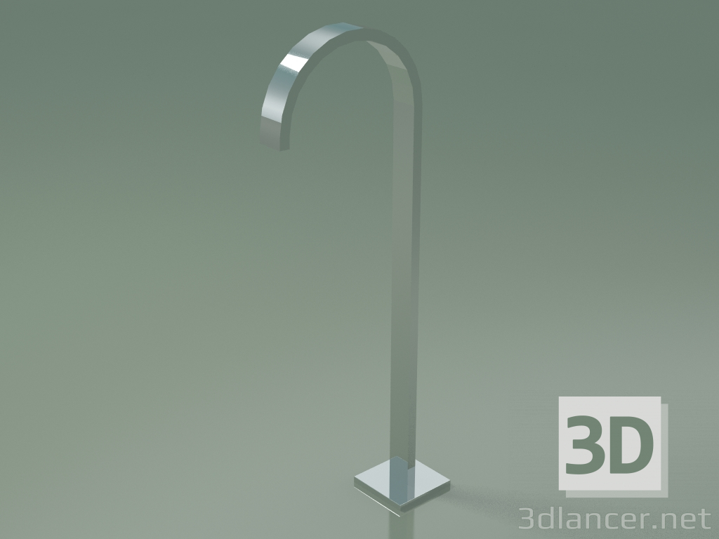 modèle 3D Bec de baignoire sans déviateur pour pose libre (13672780-00) - preview