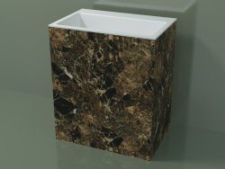 Freestanding washbasin (03R146303, Emperador M06, L 72, P 48, H 85 cm)
