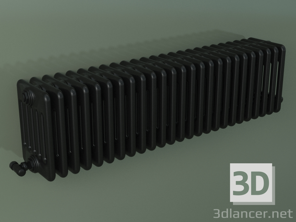 3d model Tubular radiator PILON (S4H 6 H302 25EL, black) - preview