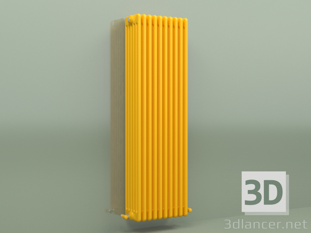 3d модель Радиатор TESI 6 (H 1500 10EL, Melon yellow - RAL 1028) – превью