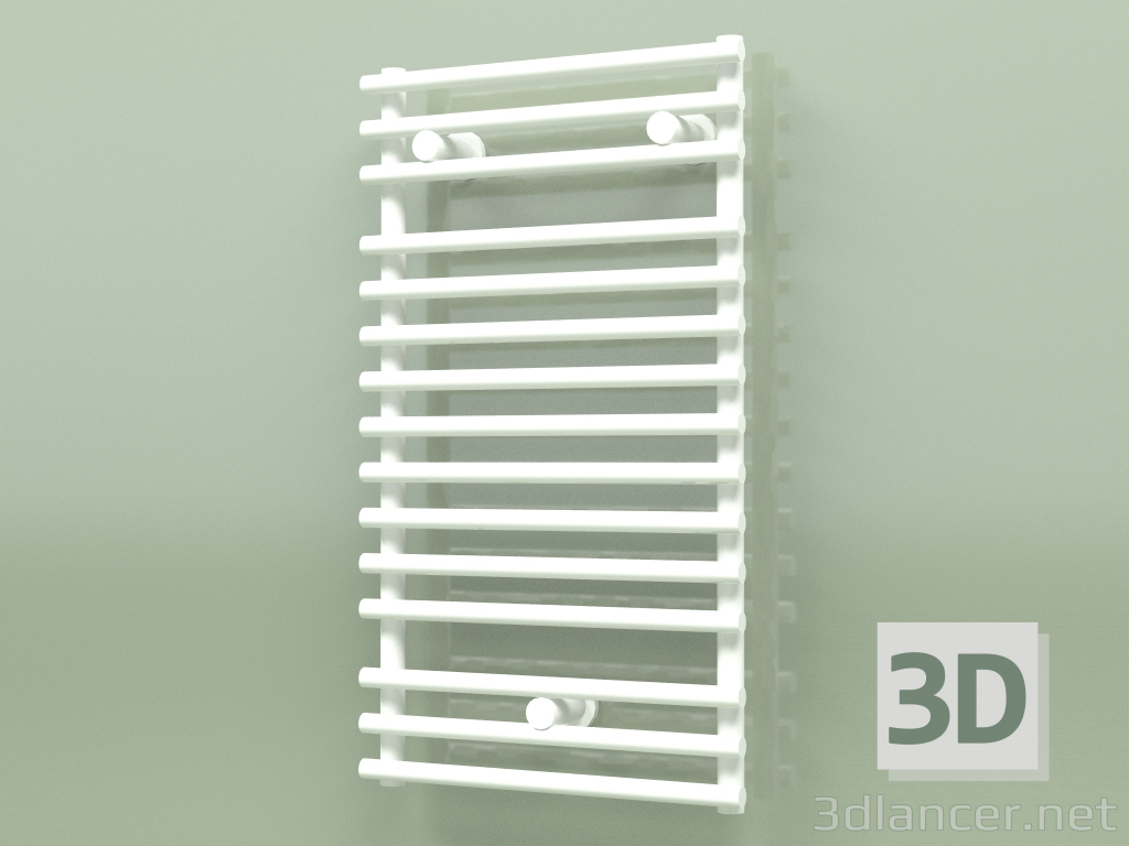 modèle 3D Sèche-serviettes chauffant - Santorin (SAN 07400 mm, RAL - 9016) - preview