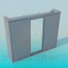 3D modeli Sürgülü kapı ile dolap - önizleme