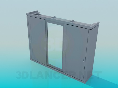modelo 3D Armario con puerta corredera - escuchar modelo 3D Armario con puerta corredera - escuchar