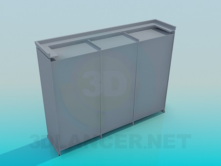 modelo 3D Armario con puerta corredera - escuchar modelo 3D Armario con puerta corredera - escuchar