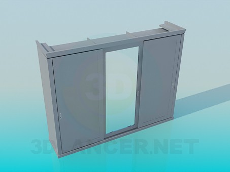 modelo 3D Armario con puerta corredera - escuchar modelo 3D Armario con puerta corredera - escuchar