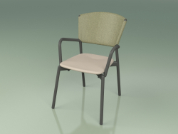Cadeira 021 (fumaça de metal, oliva, toupeira de resina de poliuretano)