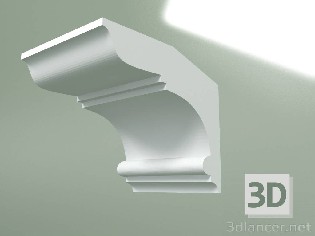 3D modeli Alçı korniş (tavan kaidesi) KT239 - önizleme