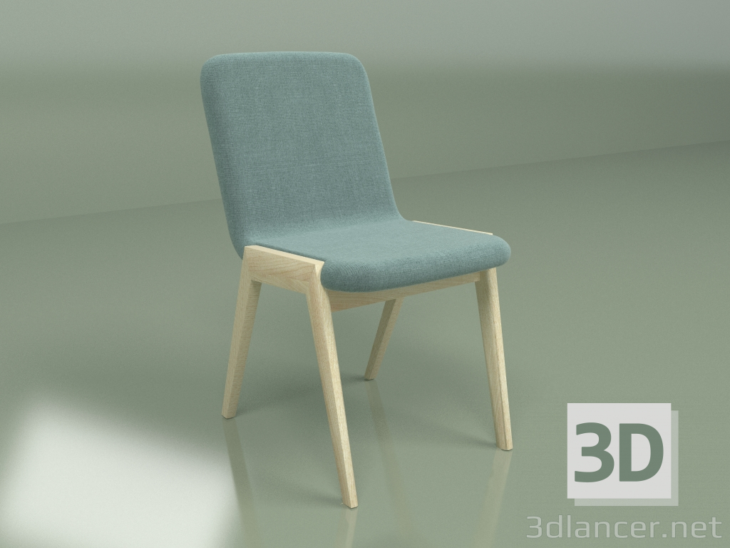 modèle 3D Chaise Mayson (chêne blanchi) - preview