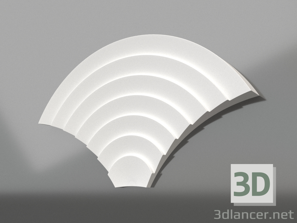 modèle 3D Panneau Aura 3d - preview
