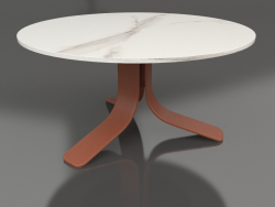 Кофейный стол Ø80 (Terracotta, DEKTON Aura)