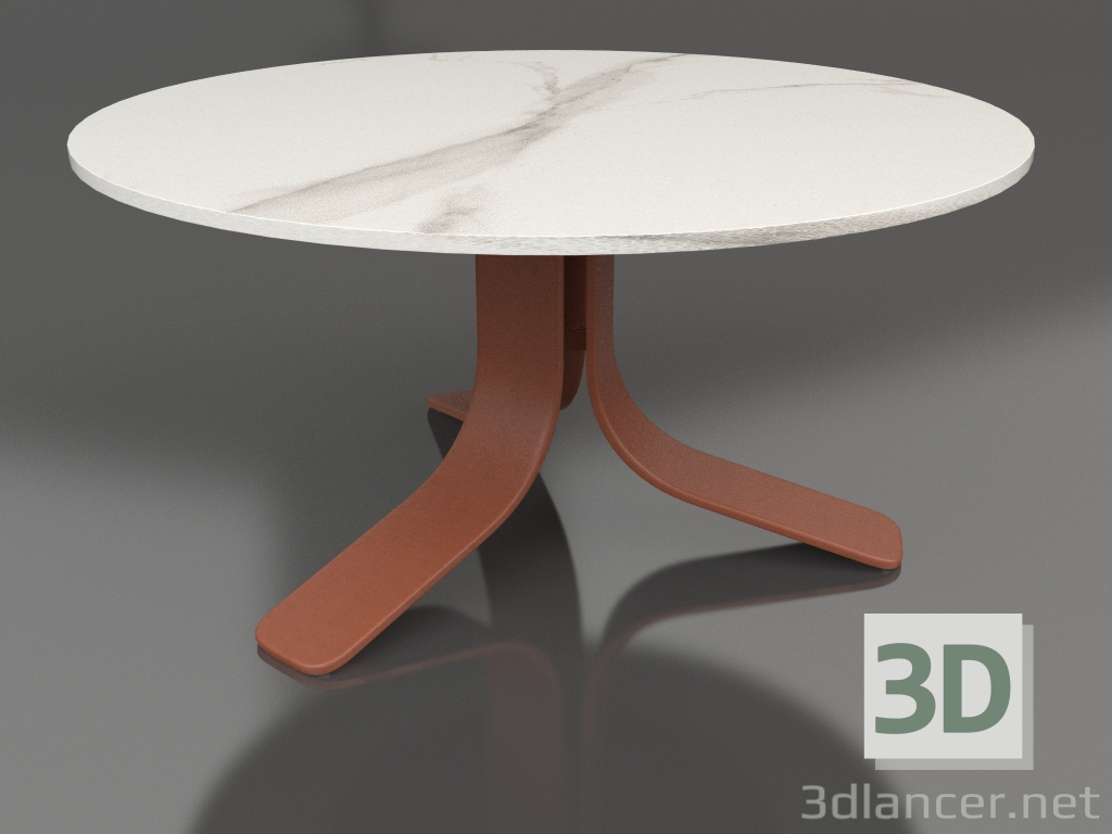 modèle 3D Table basse Ø80 (Terre cuite, DEKTON Aura) - preview