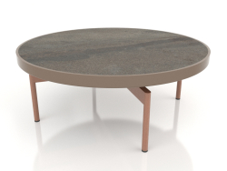 Round coffee table Ø90x36 (Bronze, DEKTON Radium)