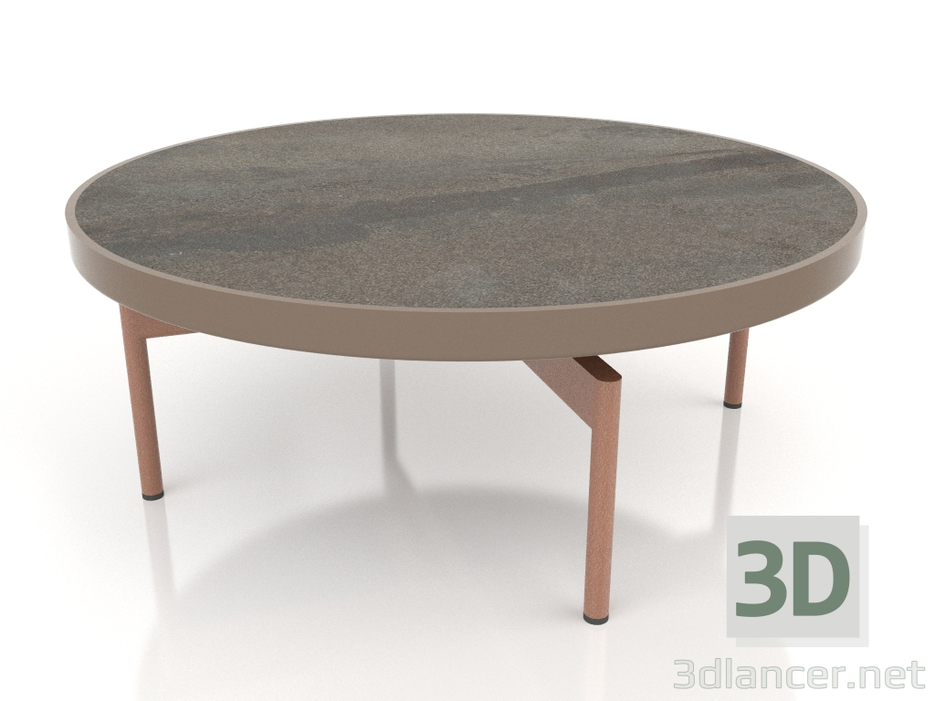 3d model Round coffee table Ø90x36 (Bronze, DEKTON Radium) - preview