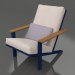 modèle 3D Fauteuil lounge club (Bleu nuit) - preview