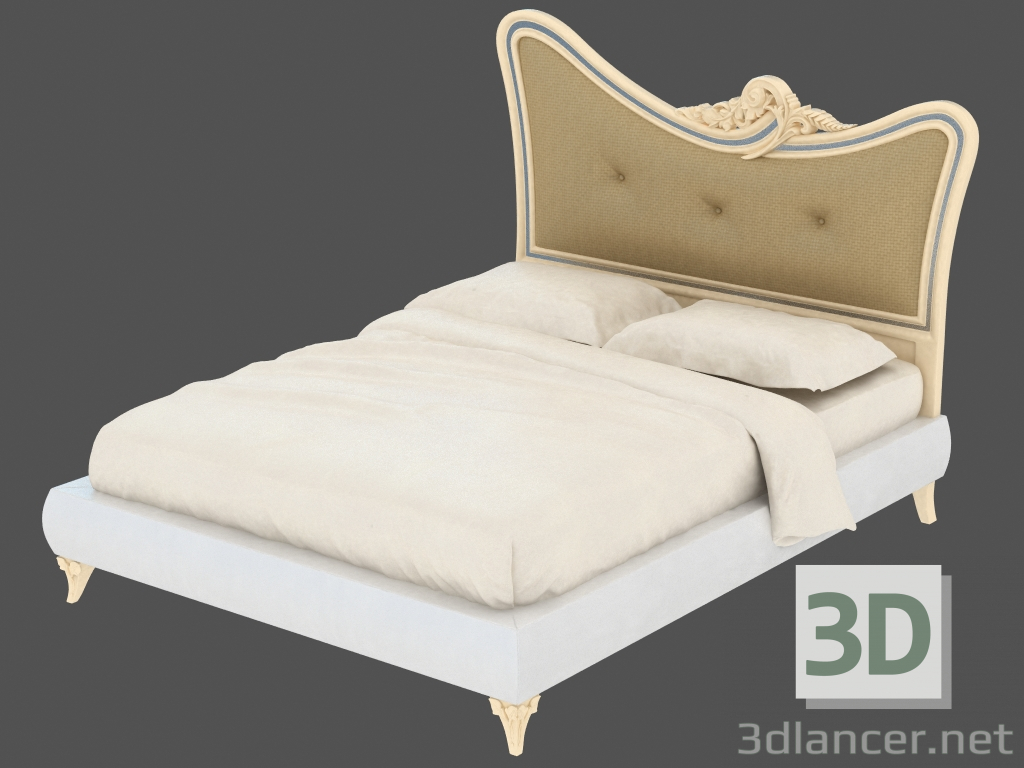 Modelo 3d cama de casal LTTOD5V-189 - preview