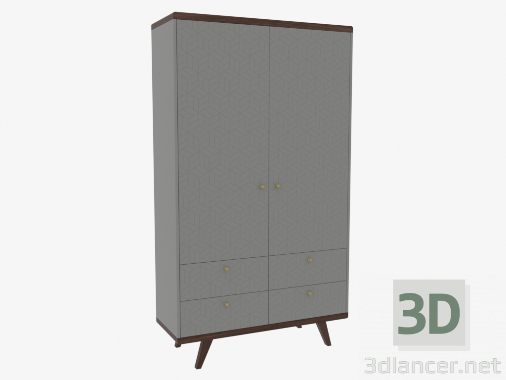 modèle 3D Cabinet THIMON v2 avec tiroirs (IDC0351051011) - preview