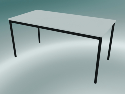 Base de table rectangulaire 160x80 cm (Blanc, Noir)