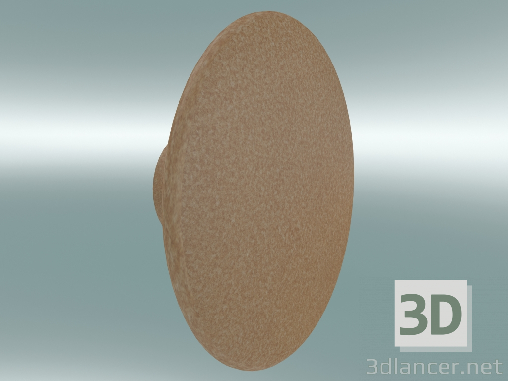 3D Modell Dots Ceramic Kleiderhaken (Ø13 cm, Burnt Orange) - Vorschau