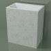 modello 3D Lavabo freestanding (03R146303, Carrara M01, L 72, P 48, H 85 cm) - anteprima
