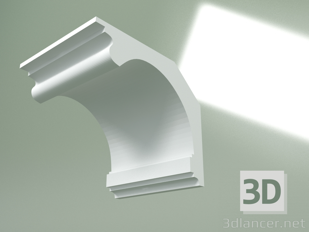 modèle 3D Corniche en plâtre (socle de plafond) KT240 - preview