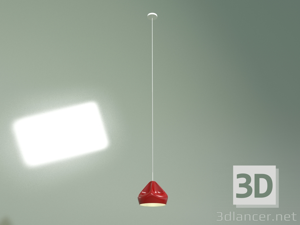 3d model Lámpara colgante Miranda diámetro 24 (rojo) - vista previa