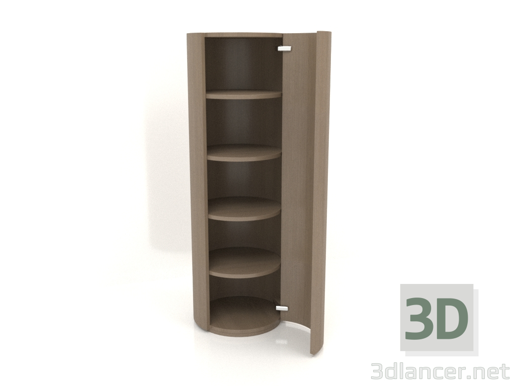 modèle 3D Armoire (avec porte ouverte) TM 09 (D=503x1510, gris bois) - preview