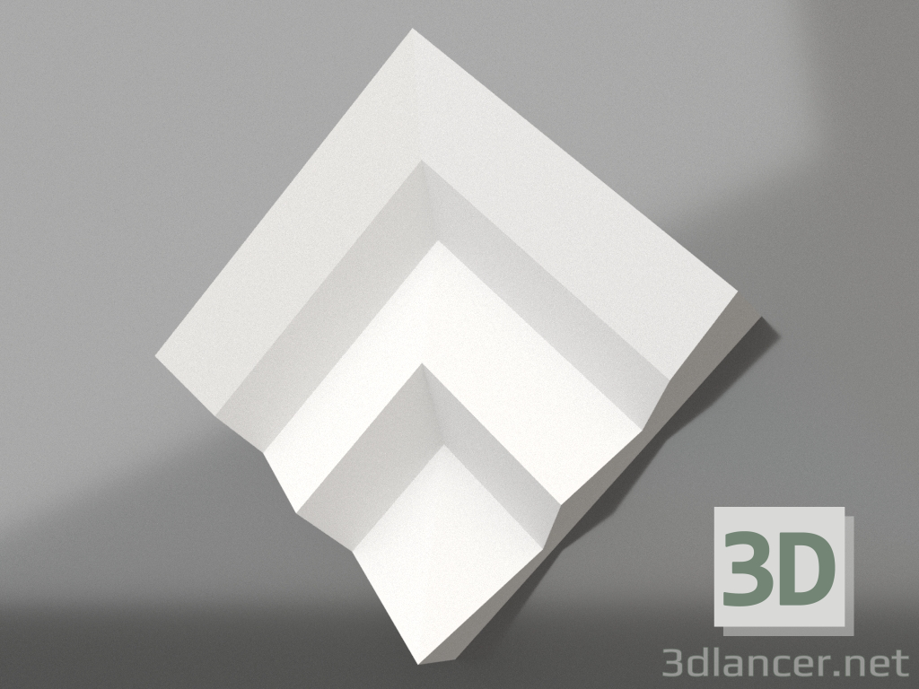 Modelo 3d painel 3d asteca - preview