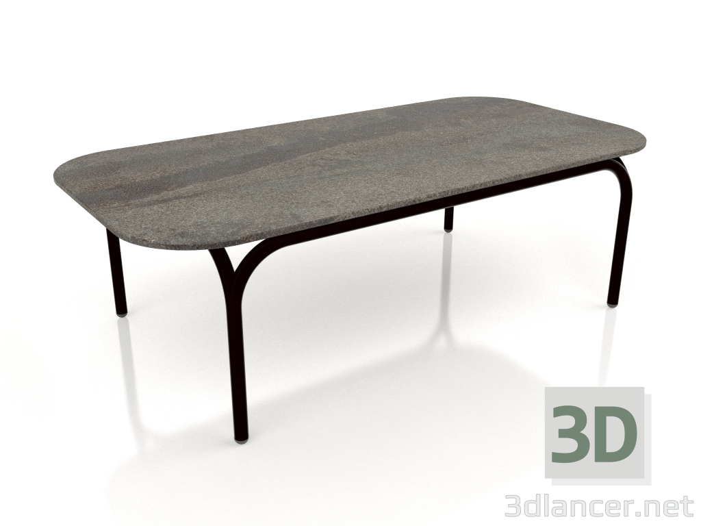 3d model Coffee table (Black, DEKTON Radium) - preview
