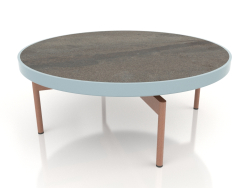 Round coffee table Ø90x36 (Blue grey, DEKTON Radium)